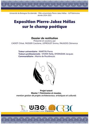 Projet tutoré Pierre-Jakez Hélias et la poésie