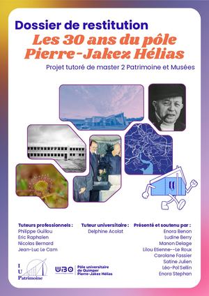 Projet tutoré 30 ans du Pôle Pierre-Jakez Hélias