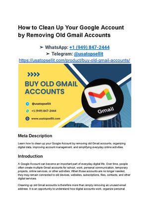 How To Clean Up Your Google Account By Removing Old Gmail Accounts