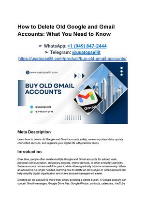 How To Delete Old Google And Gmail Accounts What You Need To Know
