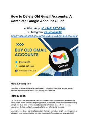 How To Delete Old Gmail Accounts A Complete Google Account Guide