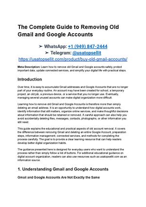 The Complete Guide To Removing Old Gmail And Google Accounts