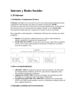 Internet y Redes Sociales