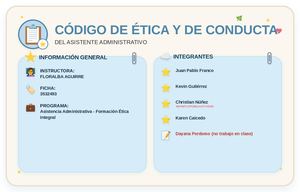 Código De ÉTica Y Conducta Diapositivas Kawaii