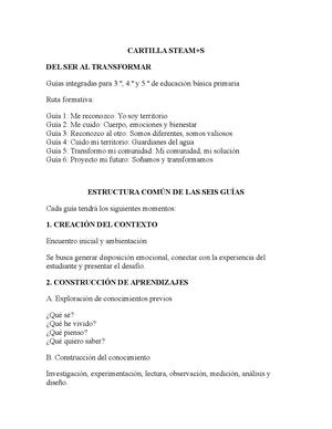 Cartilla Steam+s