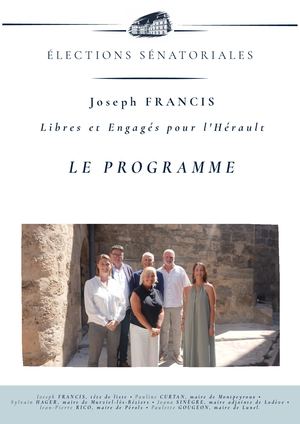 Joseph Francis - Senat 2026 - Programme