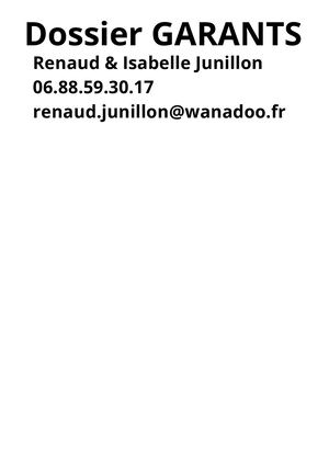 Location Gaspard Junillon Dossier Garants