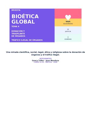 La Donación o transplante de órganos y tráfico ilegal de Órganos