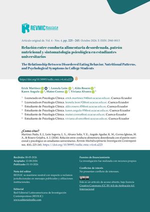 Relación Entre Conducta Alimentaria Desordenada