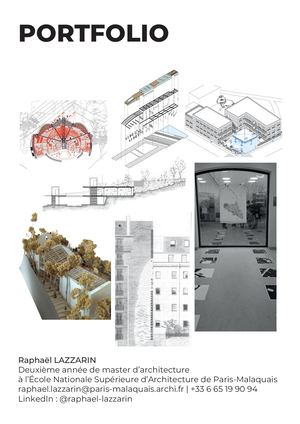 Portfolio Raphaël Lazzarin Septembre 2026 Français