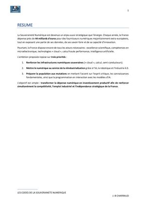 Les Codes De La Souveraineté Numérique Executif