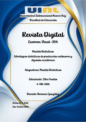 Revista Digital: Modelo Didáctico.