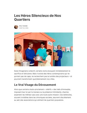 Wnews Les Héros Silencieux De Nos Quartiers