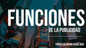 Funciones De La Publicidad