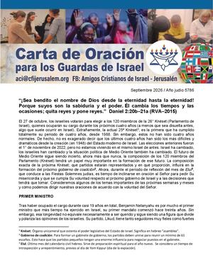 09-2026 Oración por Israel