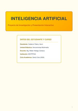 Proyecto Inteligencia Artificial Calameo