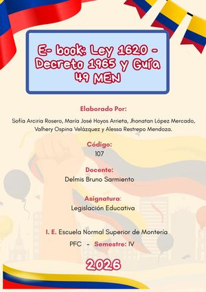 E-Book: Ley 1620, Decreto 1965 y Guía 49 MEN.