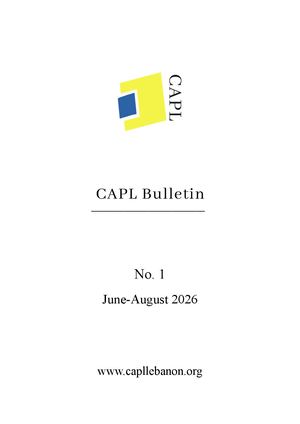 Capl Bulletin No1 June August 2026