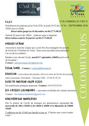 Feuillet 26 + Agenda