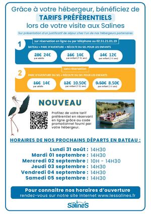Horaire Bateau Partenaire 2026 51