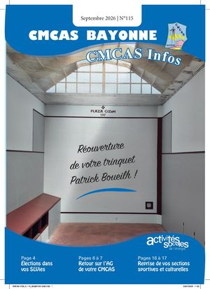 Cmcas Infos N 115 - Septembre 2026