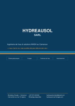 Hydreausol Plaquette