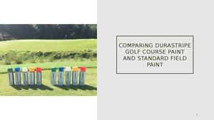 Comparing DuraStripe Golf Course Paint vs Standard Field Paint: Precision and Turf Safety