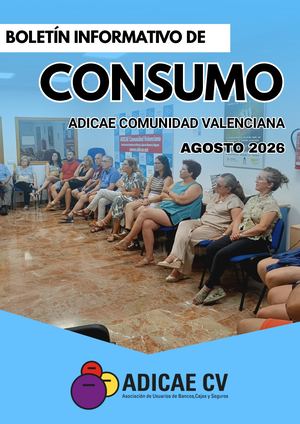 Boletín Informativo de Consumo Agosto 2026 de ADICAE Valencia
