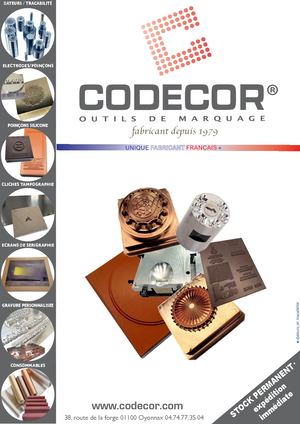 Brochure Outillage De Marquage - Codecor