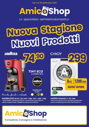 VOLANTINO AMICO SHOP SETTEMBRE 2026