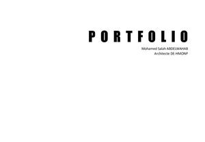 Portfolio Mohamed 2026