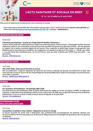 Actu Sanitaire & Sociale En Bref No 14
