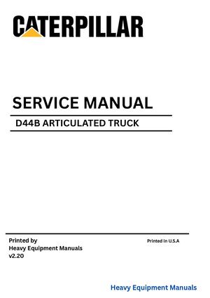 Caterpillar D44B Service Repair Manual PDF