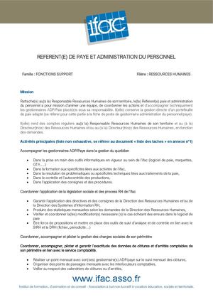 Reférent E De Paye - CDD -Marseille