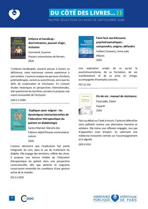 Du Cote Des Livres Sept 2026