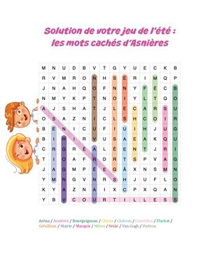 Solutions Jeu De L'été _Asnières infos Sept.2026