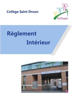 Réglement Intérieur 26 27