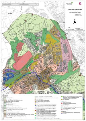 J Ii Règlement graphique actuel Plan de zonage NORD - PLU Approuvé le 27 06 2029, Modification simplifiée N°1  28 03 2024 -PLU La Ricamarie