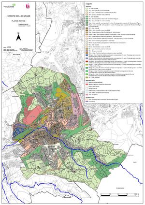J I Règlement graphique actuel Plan de zonage approuvé le 27 06 2019, Modification simplifiée N°1  28 03 2024 - PLU La Ricamrie