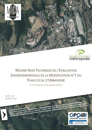 G Résumé non technique de l’évaluation environnementale - PLU La Ricamarie