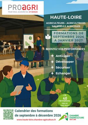 Calendrier Formation du 2ème semestre 2026