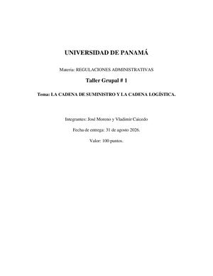 La Cadena De Suministro y La cadena Logística