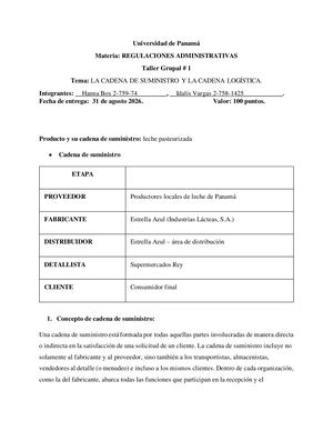 Taller ^N1 Regulaciones