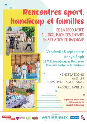 Rencontres Sports Handicap Familles Venissieux 2026