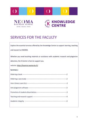 Guide Faculté K Centre 2025 2026eng