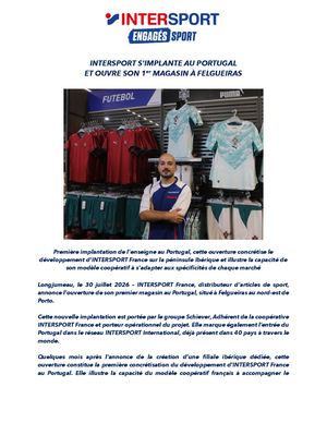 Cp Intersport Ouverture Portugal