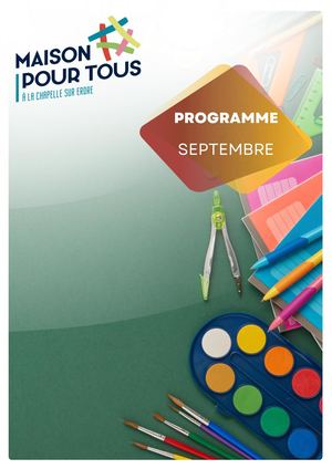 Programme Septembre 2026