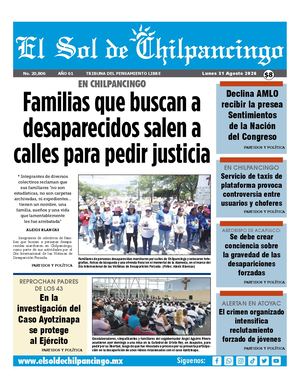 El Sol De Chilpancingo 31 Agosto 2026 Compressed