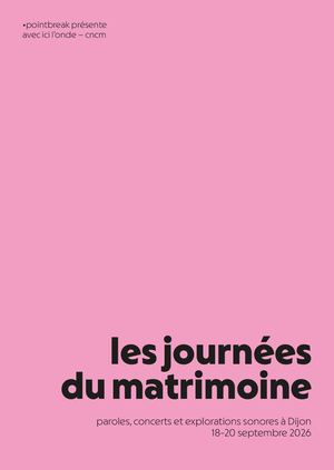 Journées du Matrimoine 2026