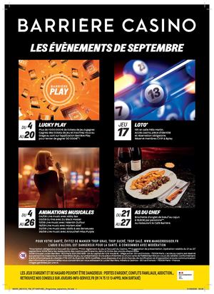 Programme Septembre St Raph